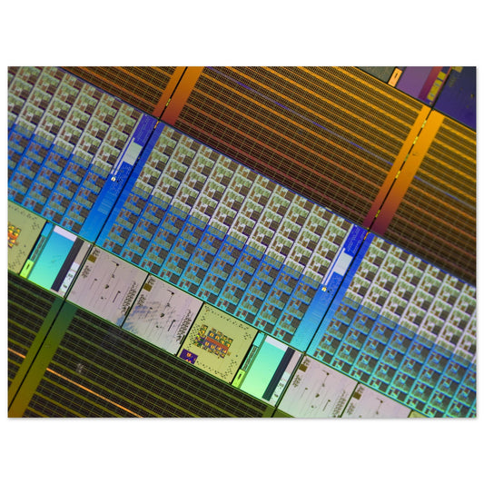 Intel 'Polaris' TeraFLOPS research 80-core test chip - Aluminium Print